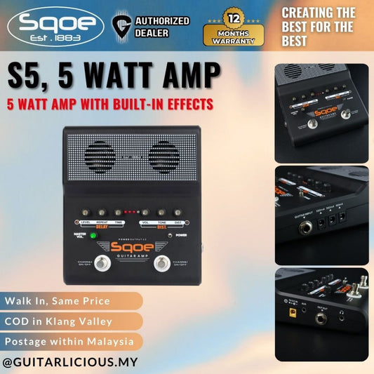 SQOE S5 5W Guitar Amplifier with Built-in Effects ( S-5 / S 5 )