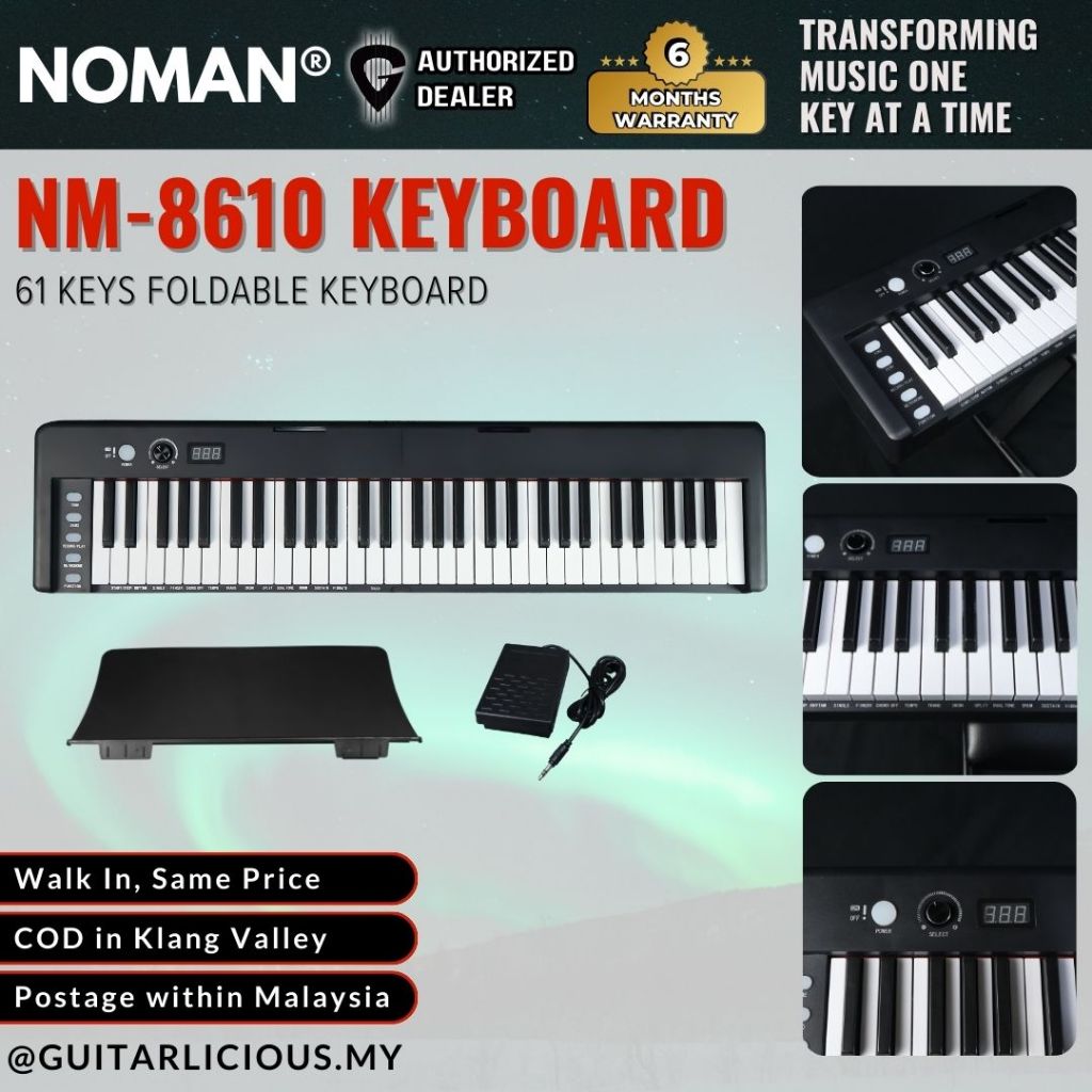 Noman NM-8613 Foldable 61 keys Protable Keyboard ( NM8613