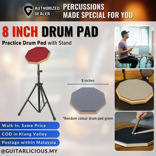 8" Drum Pad comes with Stand DPAD-HY631 ( HY631 / HY-631 )