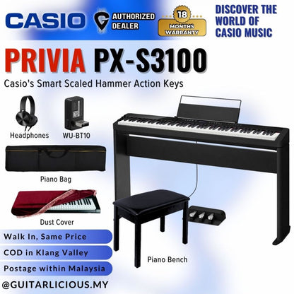 Casio PX-S3100 88-key Digital Piano (PXS3100 / PX S3100)