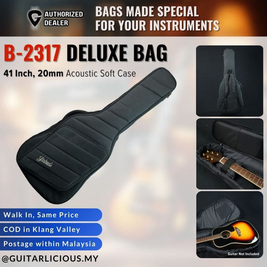 Deluxe Fabric Soft Case for 41" Acoustic Guitar Bag (B-2317) with 20mm Padding - ( B2317 / B 2317 )