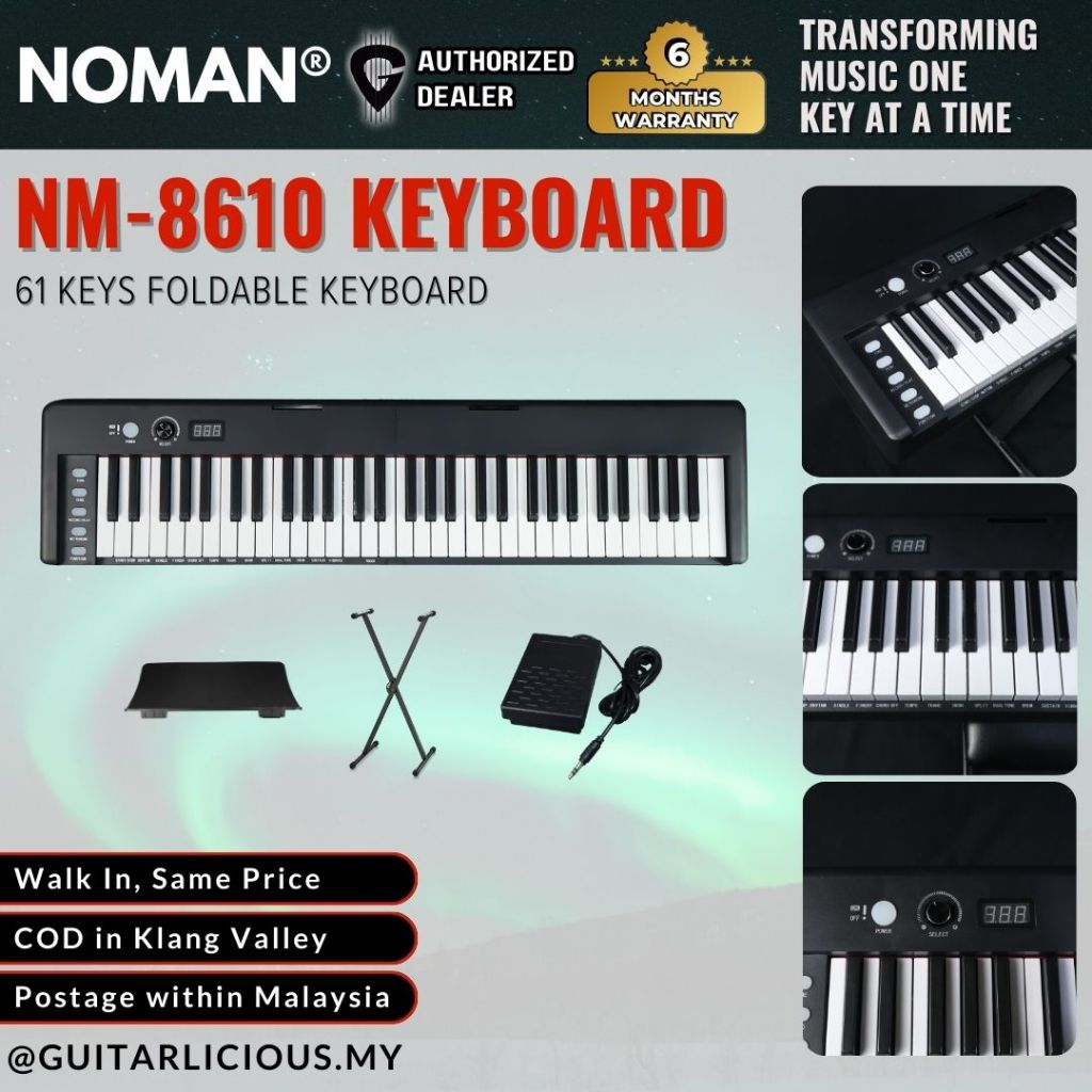 Noman NM-8613 Foldable 61 keys Protable Keyboard ( NM8613