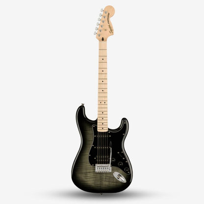 Squier Affinity Series HSS Stratocaster FMT Electric Guitar, Maple FB - Black Burst