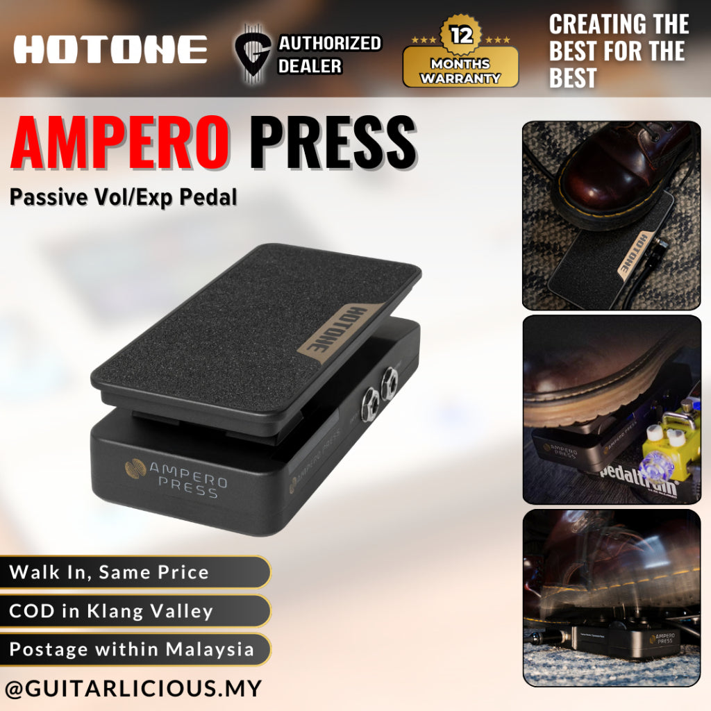 hotone ampero expression pedal Hotone Ampero Press Passive Volume / Expression Pedal – GUITARLICIOUS