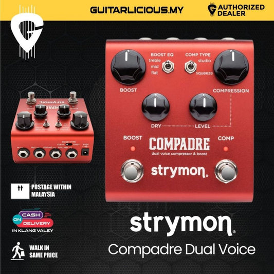 Strymon Compadre Dual Voice Compressor & Boost Guitar Effects Pedal