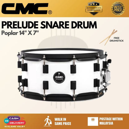 CMC Prelude 10ply Poplar 14" x 7" Snare Drum (Made in Thailand)