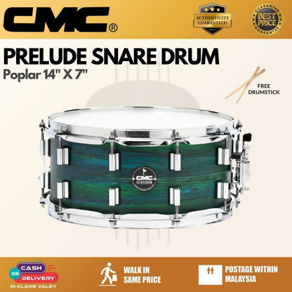 CMC Prelude 10ply Poplar 14" x 7" Snare Drum (Made in Thailand)