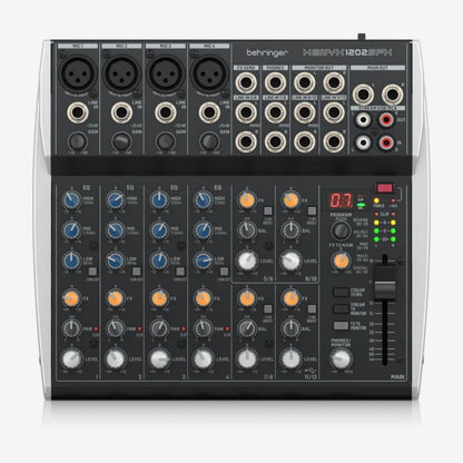 Behringer XENYX 1202SFX Premium Analog 12-Input Mixer with USB Audio Streaming Interface