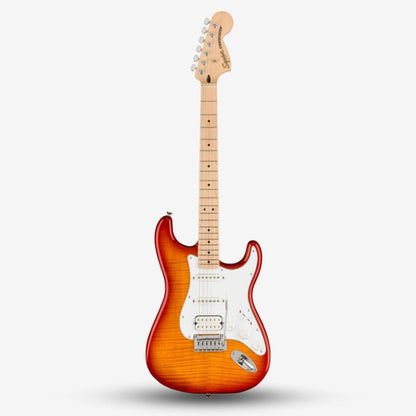 Squier Affinity Series HSS Stratocaster FMT Electric Guitar, Maple FB - Sienna Sunburst