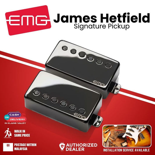 EMG JH set Custom James Hetfield Signature Pickup Set - Black Chrome