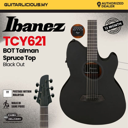 Ibanez Talman TCY10E Acoustic-electric Guitar - Black