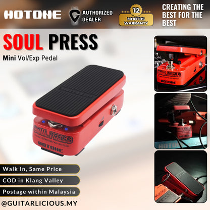 Hotone Soul Press Mini Volume / Expression / Wah Guitar Effects Pedal