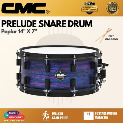 CMC Prelude 10ply Poplar 14" x 7" Snare Drum (Made in Thailand)