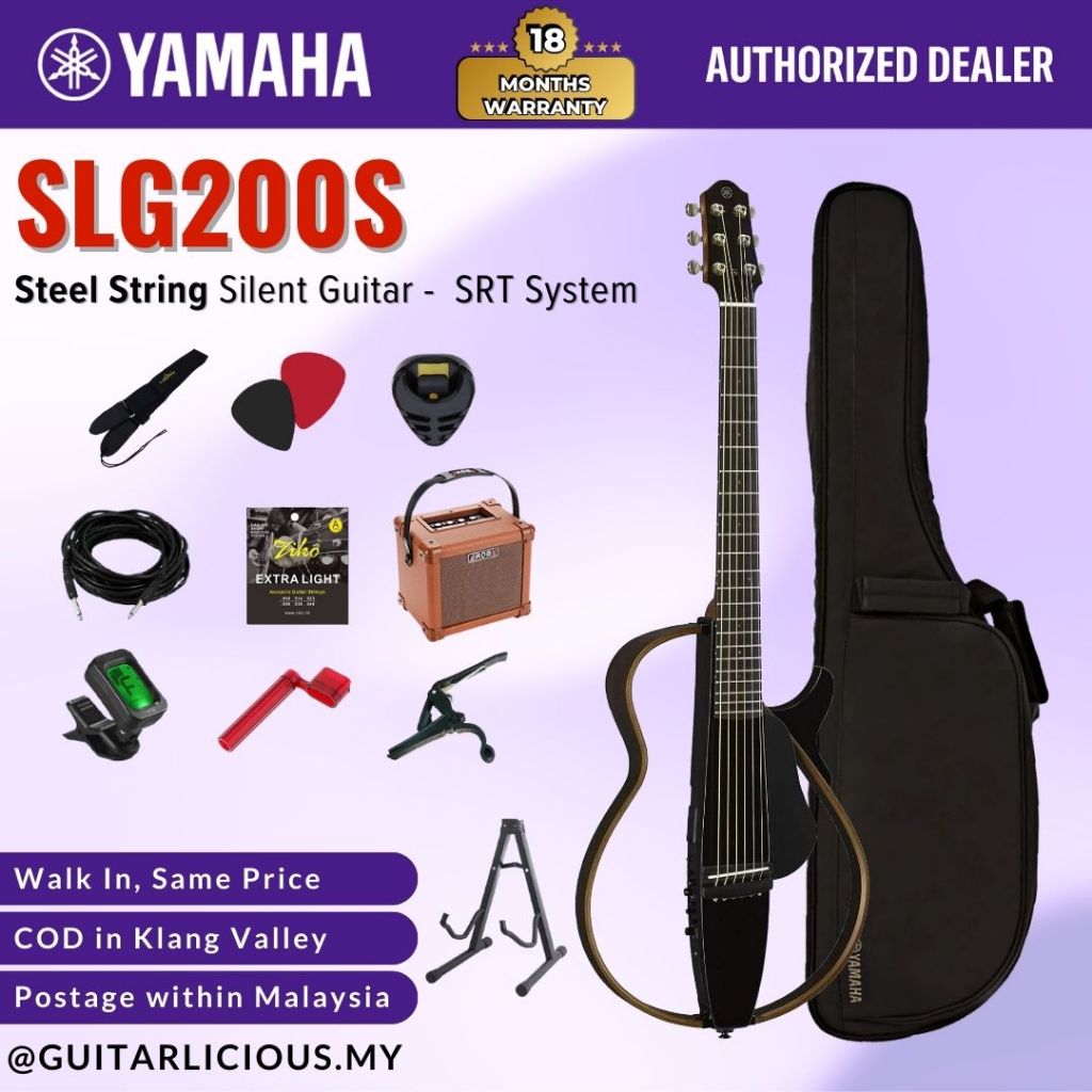 Yamaha SLG200S Steel String Mahogany Body Silent Guitar Yamaha SLG200S Steel String Mahogany Body Silent Guitar