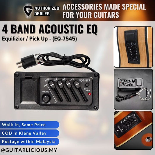 4 Band Equilzier / Pick Up for Acoustic Guitar (EQ-7545)