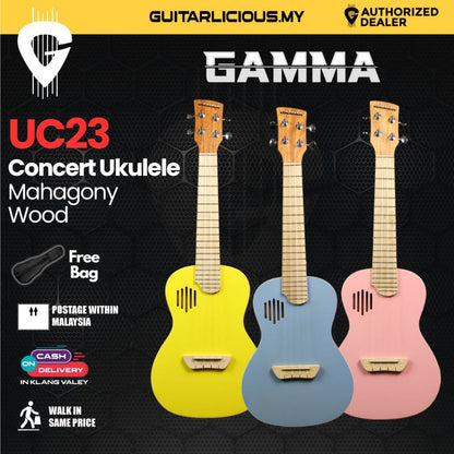 Gamma UC23 23" Concert Ukulele - Mahagony Wood for beginner & intermediate level