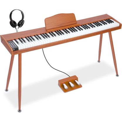 YM-A01U 88 Keys Digital Piano Hammer Action Keys with Stand - Natural