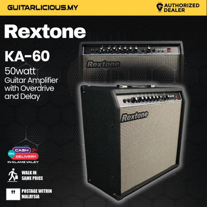 Rextone Guitar Amplifier with Overdrive / KA-15 15watt , KA-40 40watt, KA-60 60watt with Delay