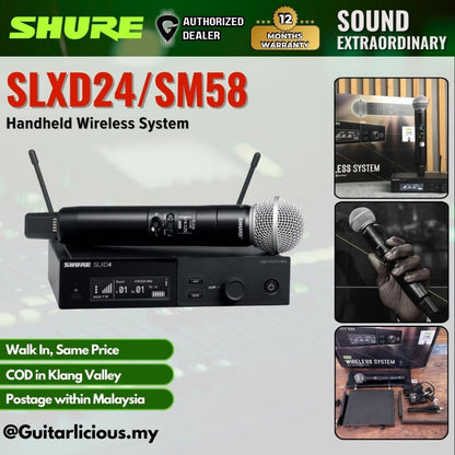 Shure SLXD24/SM58 Wireless System with SM58 Handheld Transmitter