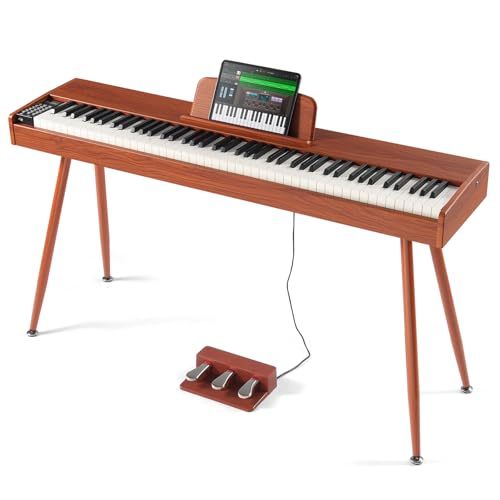 YM-A01U 88 Keys Digital Piano Hammer Action Keys with Stand - Natural