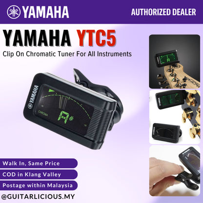 Yamaha YTC5 Clip On Chromatic Tuner For All Instrument (Y-TC5)