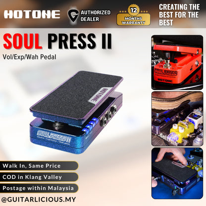 Hotone Soul Press II Volume / Expression / Wah Pedal