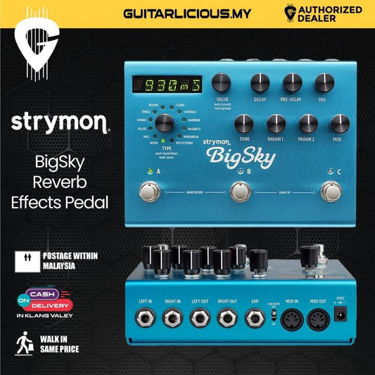 Strymon BigSky Reverb Guitar Effects Pedal