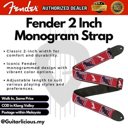 Fender 2 Inch Monogrammed Strap