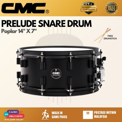CMC Prelude 10ply Poplar 14" x 7" Snare Drum (Made in Thailand)
