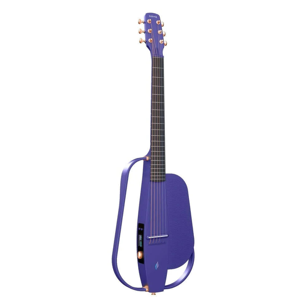 Enya NEXG 2 38 inch Carbon Fiber Acoustic-Electric Guitar, PURPLE