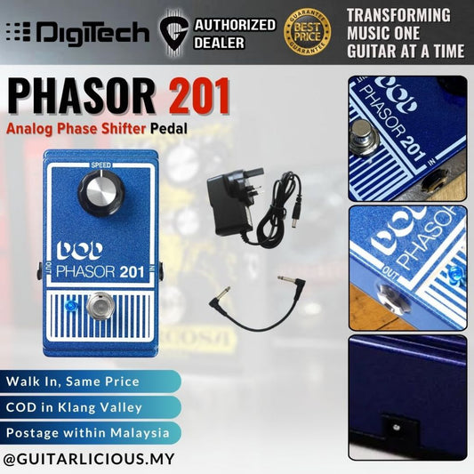 DigiTech DOD Phasor 201 Analog Phase Shifter Guitar Effect Pedal ( DOD-Phasor201 )