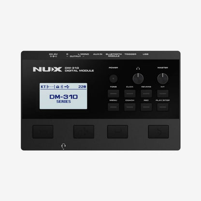 Nux DM-310 Full Set Digital Electronic Drum with Bluetooth and Dual Mesh Head (DM310)