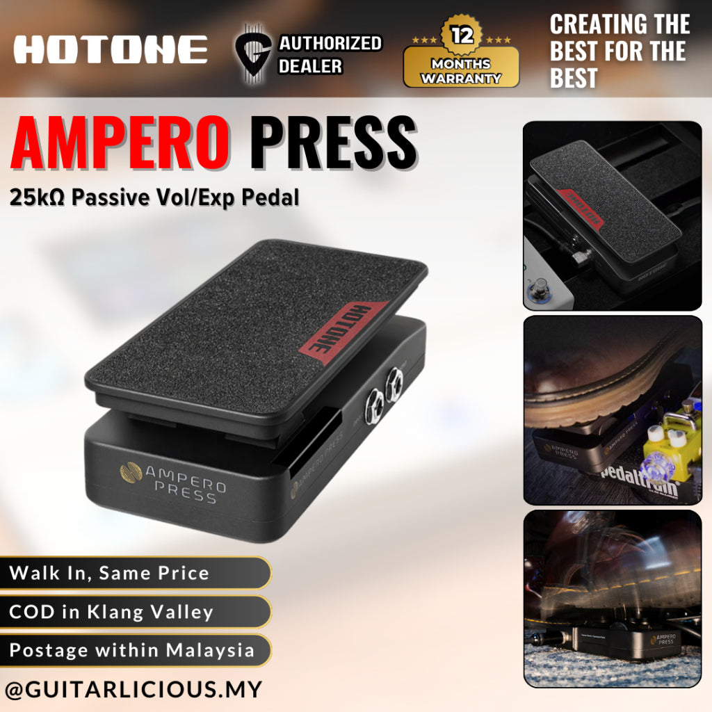 25k expression pedal Hotone 25k Version Ampero Press Passive Volume / Expression Pedal – GUITARLICIOUS