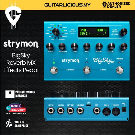 Strymon BigSky MX Reverb Guitar Effects Pedal