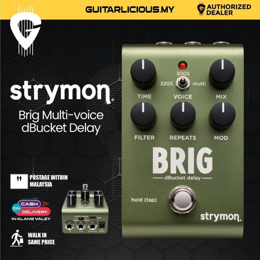 Strymon Brig Multi-voice dBucket Delay Guitar Pedal w/o Adapter