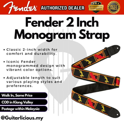 Fender 2 Inch Monogrammed Strap