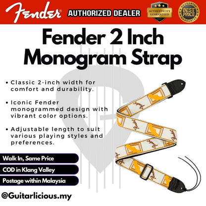 Fender 2 Inch Monogrammed Strap