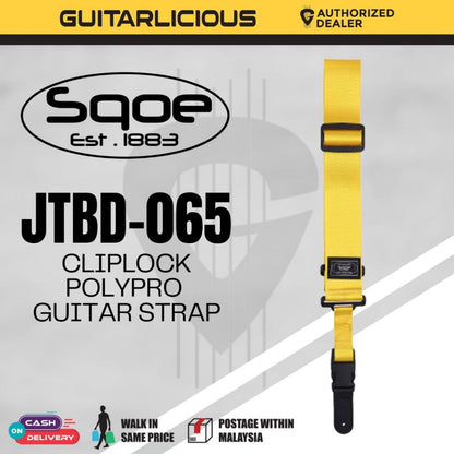 Sqoe JTBD-065 Cliplock Polypro Guitar Strap