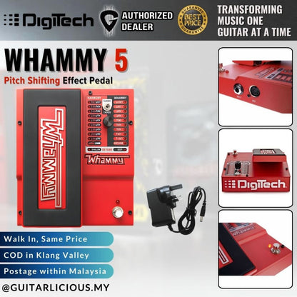 DigiTech Whammy 5 Pitch-Shifting Guitar Effects Pedal ( Whammy5 / Whammy-5 )