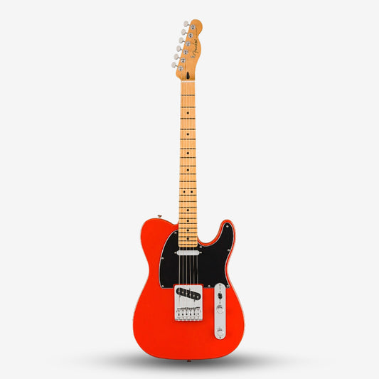 Fender Player II Telecaster Electric Guitar, Maple FB - Coral Red