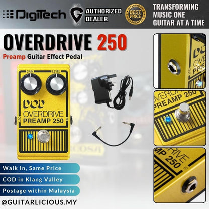 DigiTech DOD Overdrive Preamp 250 Guitar Effect Pedal ( DOD-Preamp250 )