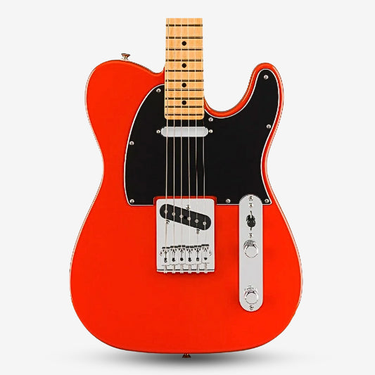 Fender Player II Telecaster Electric Guitar, Maple FB - Coral Red