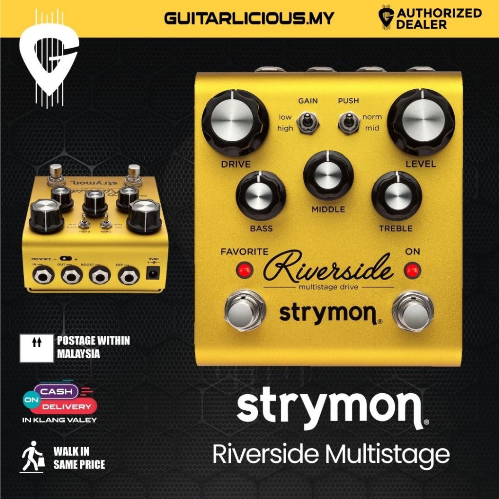 Strymon Riverside Multistage Drive/Midnight Edition Guitar Effects Ped ...