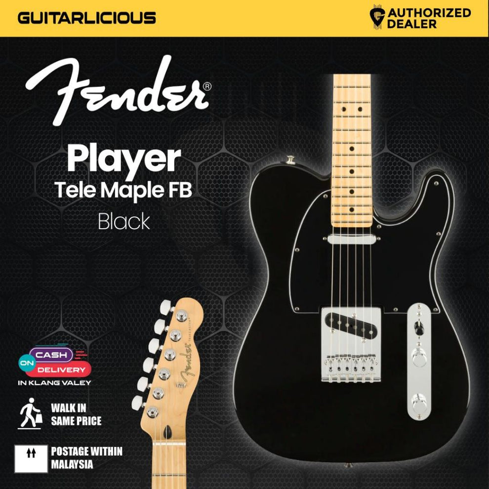 Fender Website Fender Player Telecaster Electric Guitar, Maple FB, Black - ( Website ...