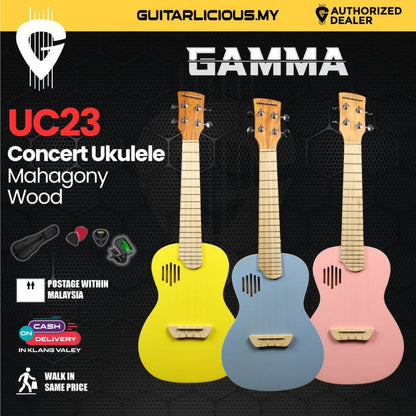 Gamma UC23 23" Concert Ukulele - Mahagony Wood for beginner & intermediate level