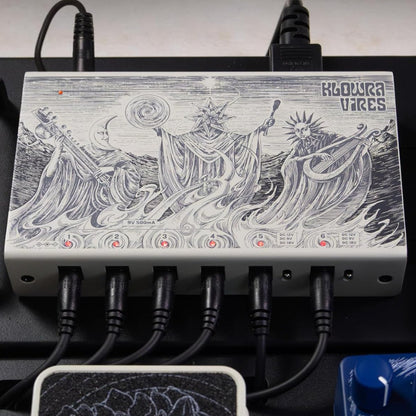 Klowra Vires Fully Isolated Guitar Pedal Power Supply, w 9V 12V 18V & 24V Channel - KBA-04
