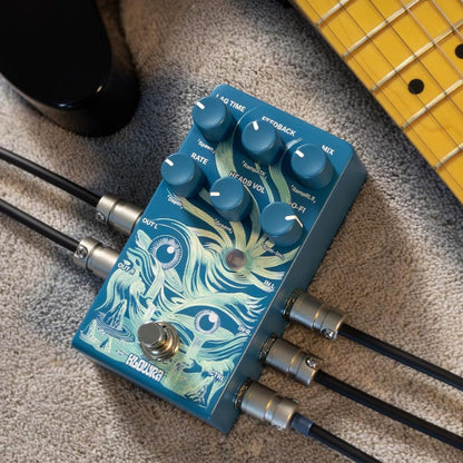 Klowra Rilum Stereo Multi-Head Tape style Delay, Chorus, Flanger, and Vibrato - KBS-05