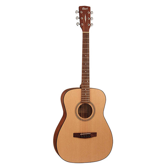 Cort AF505 Acoustic Guitar with Bag-Open Pore
