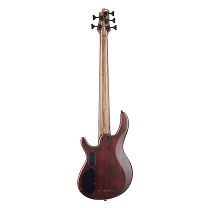 Cort B-5 Element 5-String Bass Guitar with Bag - Open Pore Burgundy Red
