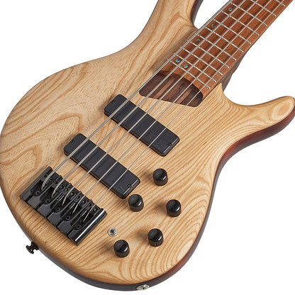 Cort B-5 Element 5-String Bass Guitar with Bag - Open Pore Natural